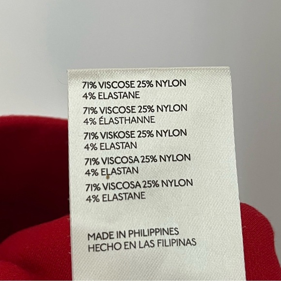 Maeve S Knit Flare Pants Red Split Hem 0145 pockets small - Picture 6 of 14